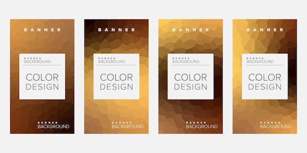 Plantilla de diseño de vector de banner de fondo de color