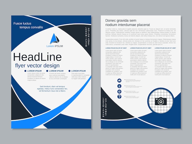 Plantilla de diseño de vector de estilo geométrico de negocios moderno