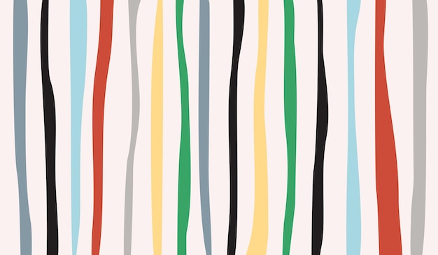 Plantilla de diseño de vector de fondo de patrón de línea colorida