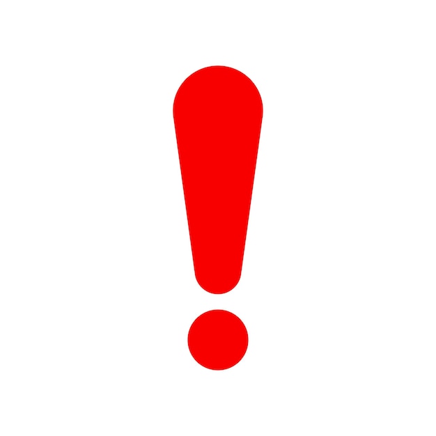 plantilla de diseño del vector del icono de exclamación