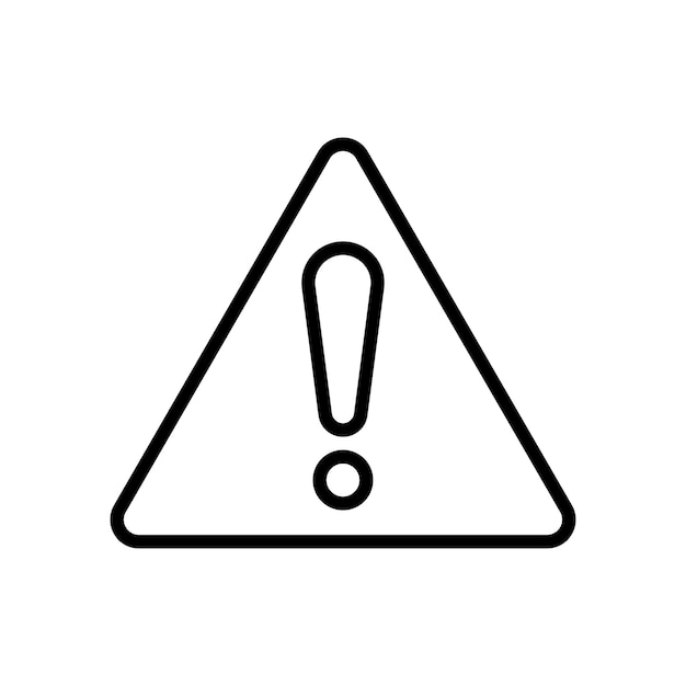 plantilla de diseño del vector del icono de exclamación