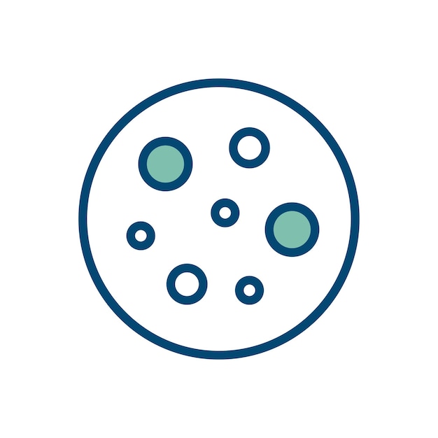 plantilla de diseño de vector de icono de galletas en fondo blanco