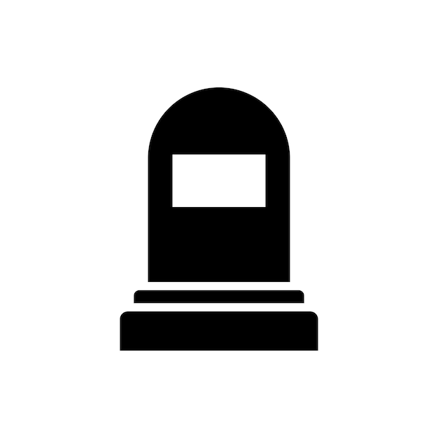 plantilla de diseño de vector de icono de lápida