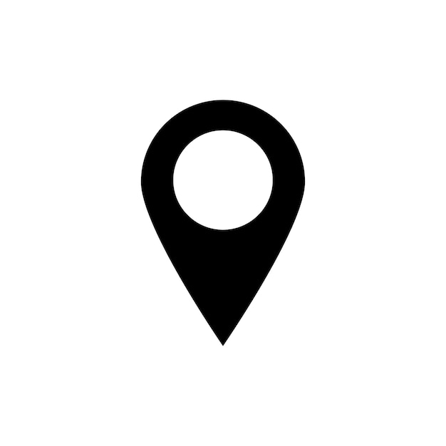 Plantilla de diseño del vector del icono del localizador de alfileres