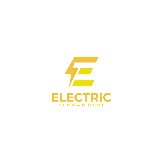 Plantilla de diseño de vector de icono de logotipo eléctrico