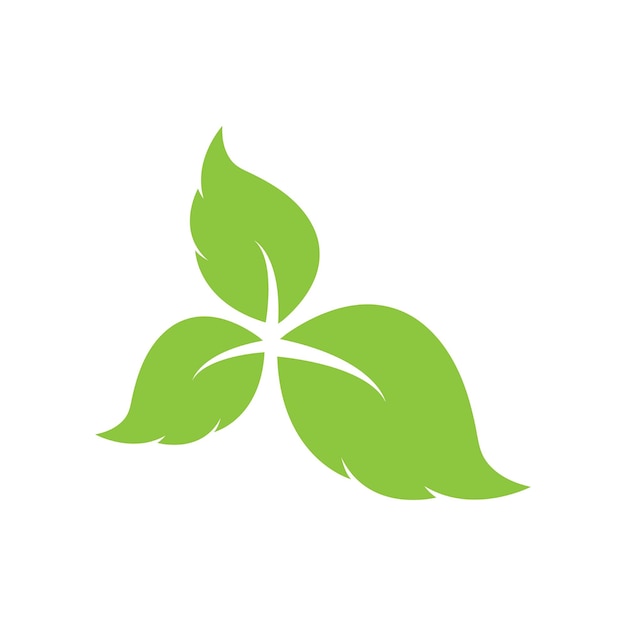 Plantilla de diseño de vector de icono de logotipo de hoja