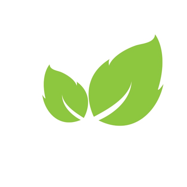 Plantilla de diseño de vector de icono de logotipo de hoja