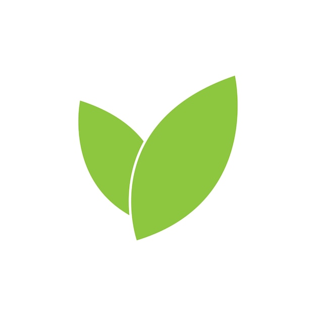 Plantilla de diseño de vector de icono de logotipo de hoja