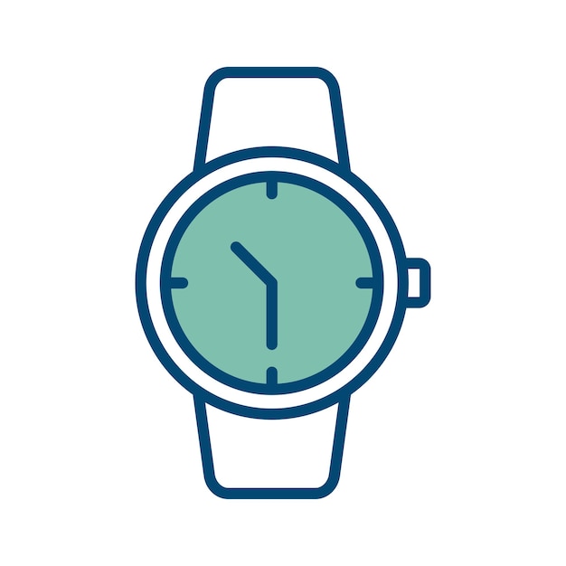 plantilla de diseño de vector de icono de reloj en fondo blanco