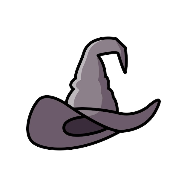 plantilla de diseño de vector de icono de sombrero de halloween