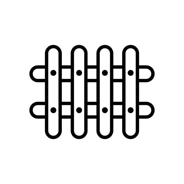 plantilla de diseño de vector de icono de valla