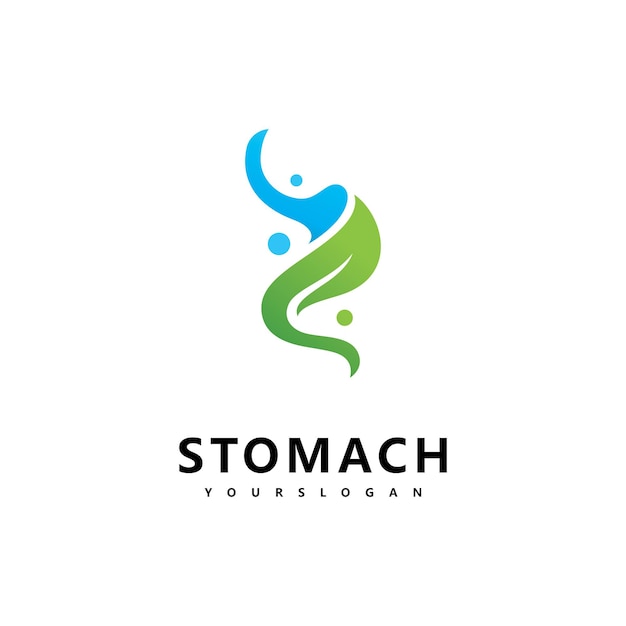 Plantilla de diseño de vector de logo de estómago