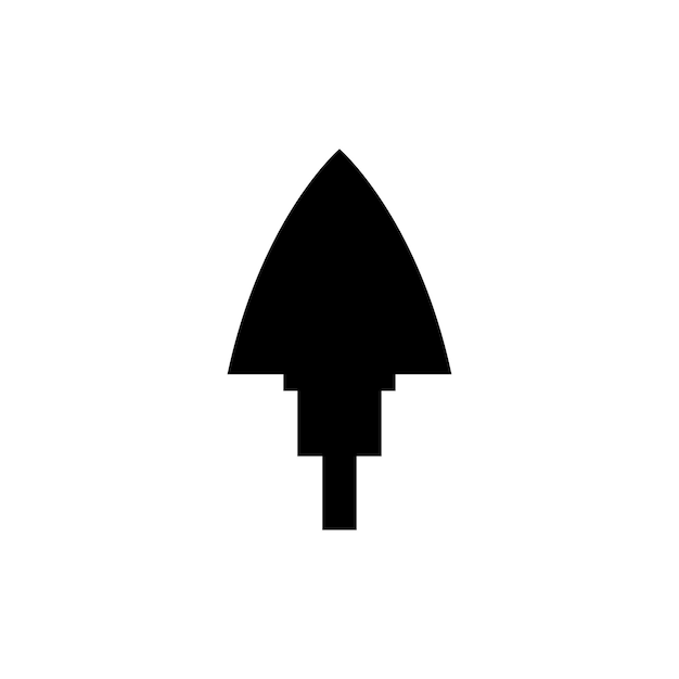 Plantilla de diseño de vector de logo de lanza