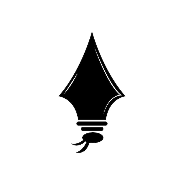 Plantilla de diseño de vector de logo de lanza