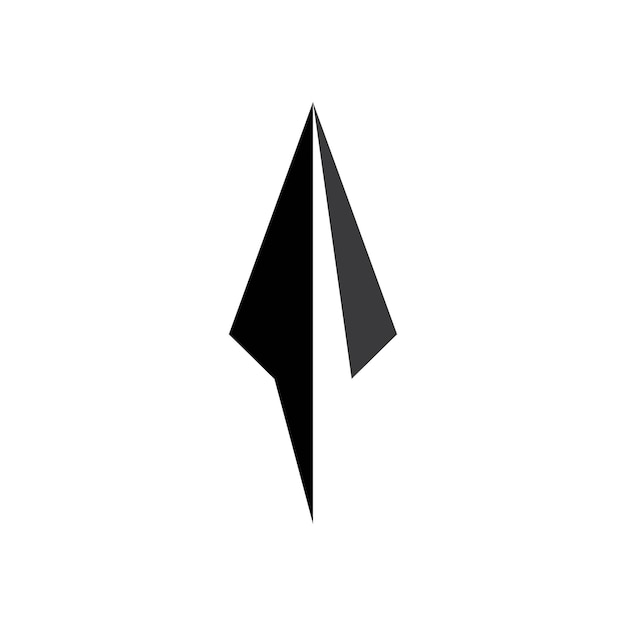 Plantilla de diseño de vector de logo de lanza