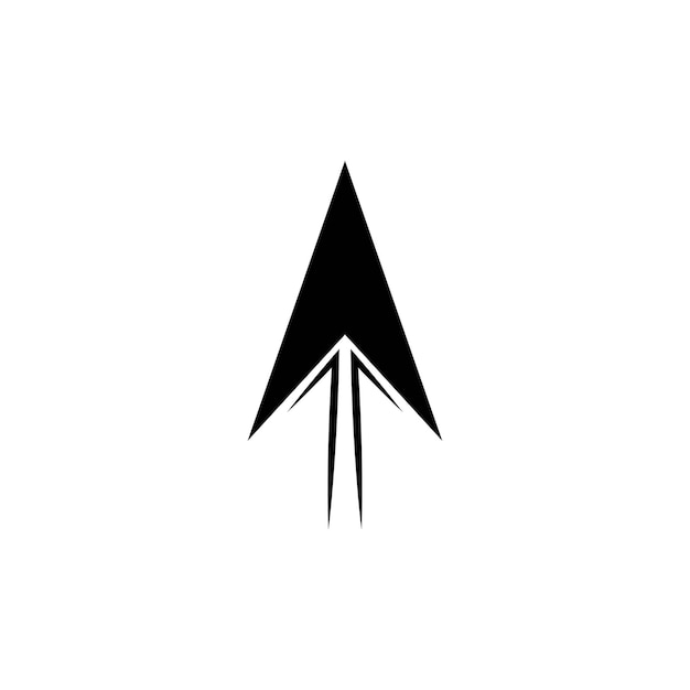 Plantilla de diseño de vector de logo de lanza