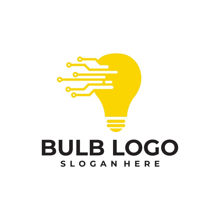 Vector plantilla de diseño de vector de logotipo de bombilla creativa