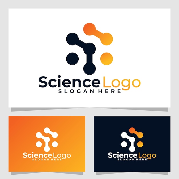 Plantilla de diseño de vector de logotipo de ciencia