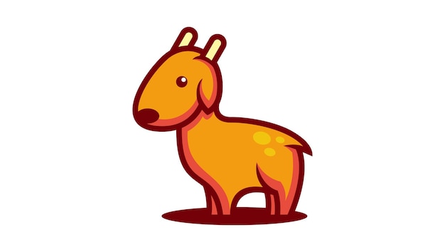 Plantilla de diseño de vector de logotipo de ciervo bebé