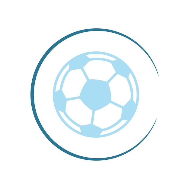 Plantilla de diseño de vector de logotipo de club de fútbol