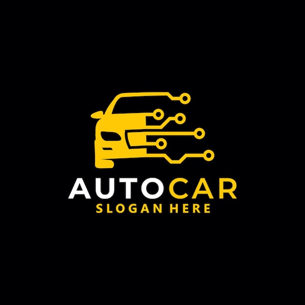 Plantilla de diseño de vector de logotipo de coche automático