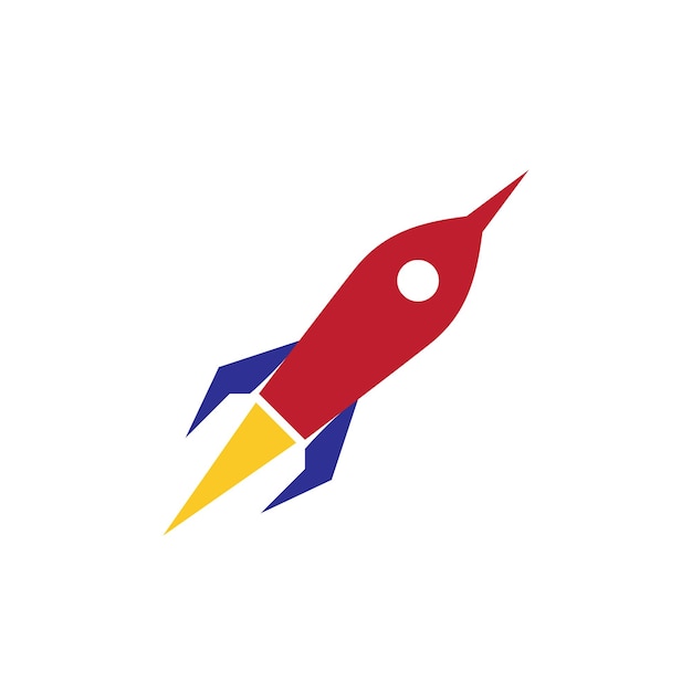 Plantilla de diseño de vector de logotipo de cohete