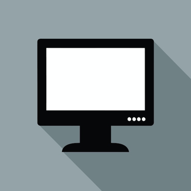 Plantilla de diseño de vector de logotipo de computadora