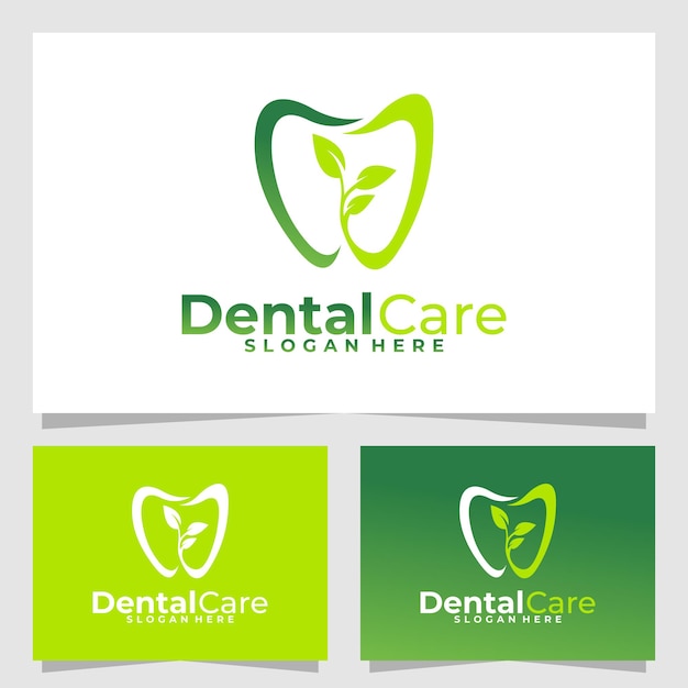 Plantilla de diseño de vector de logotipo de cuidado dental