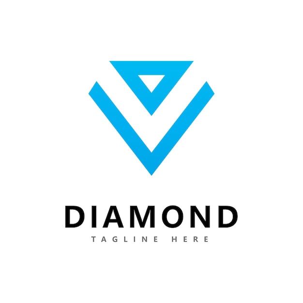 Plantilla de diseño de vector de logotipo de diamante