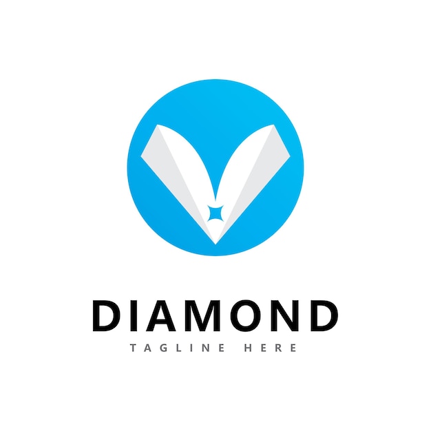 Plantilla de diseño de vector de logotipo de diamante