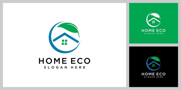 Plantilla de diseño de vector de logotipo ecológico casero