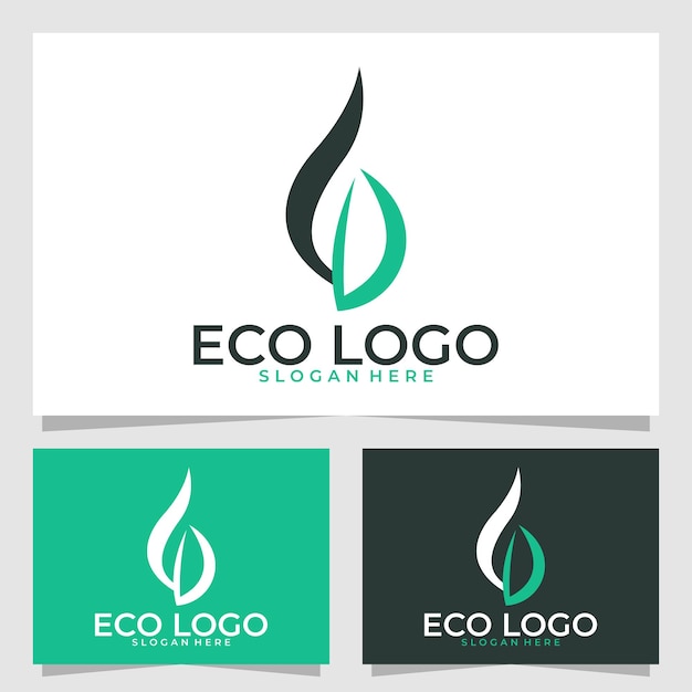 Plantilla de diseño de vector de logotipo ecológico