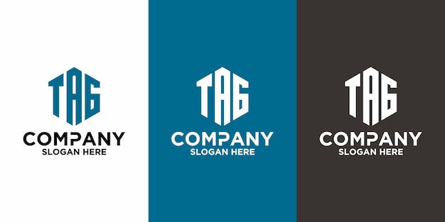 Plantilla de diseño de vector de logotipo de etiqueta de letra inicial