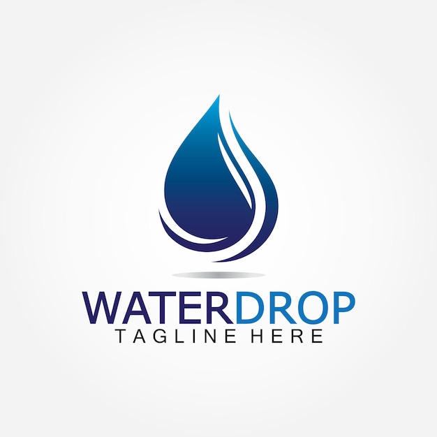 Plantilla de diseño de vector de logotipo de gota de agua