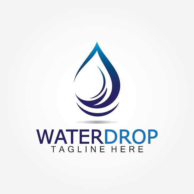 Plantilla de diseño de vector de logotipo de gota de agua