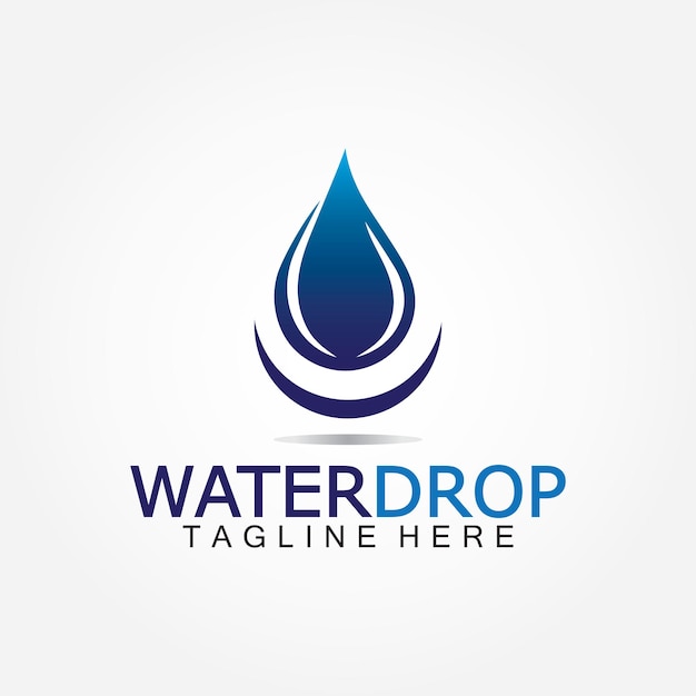 Plantilla de diseño de vector de logotipo de gota de agua