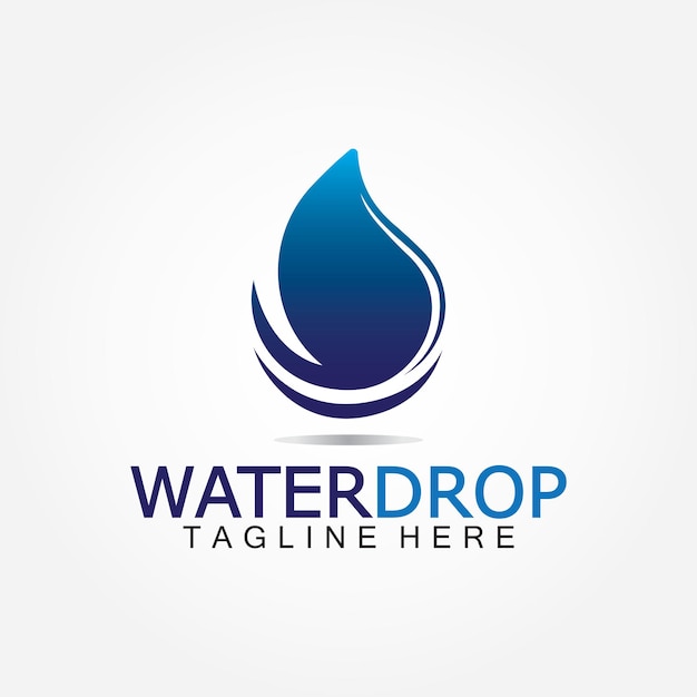 Plantilla de diseño de vector de logotipo de gota de agua