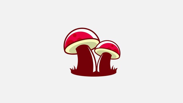 Plantilla de diseño de vector de logotipo de hongo