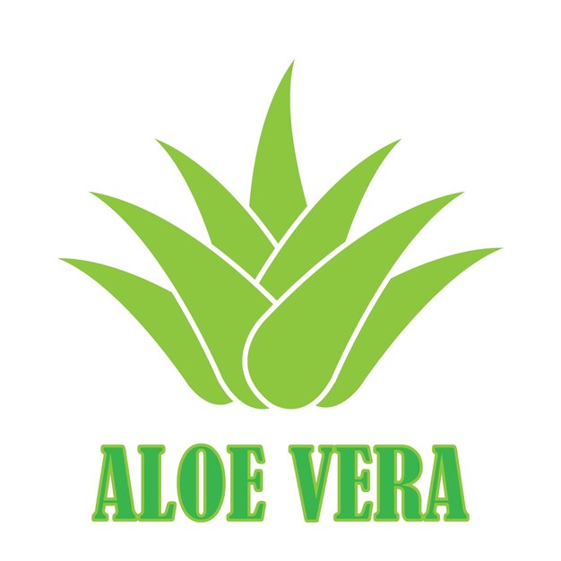 Plantilla de diseño de vector de logotipo de icono de aloe vera