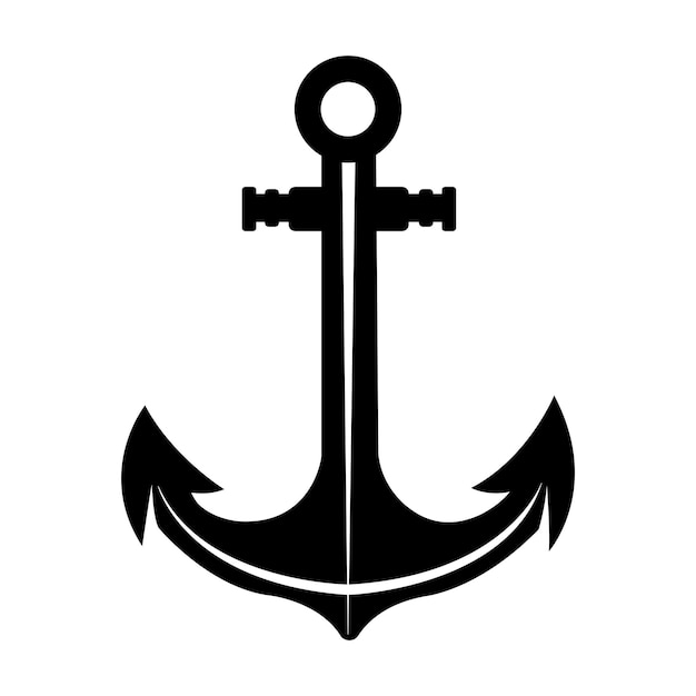 Plantilla de diseño de vector de logotipo de icono de ancla