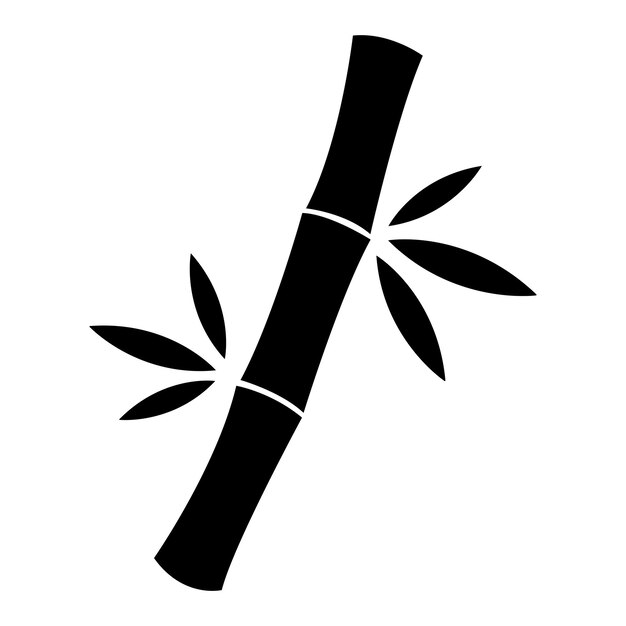 Plantilla de diseño de vector de logotipo de icono de bambú
