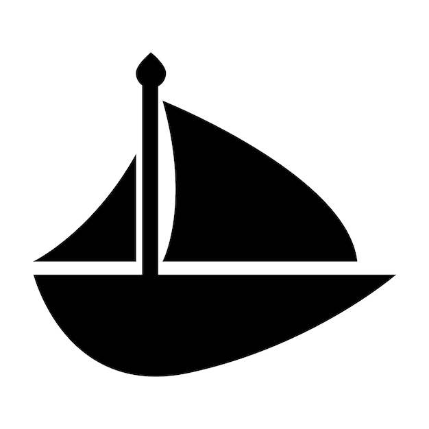 Plantilla de diseño de vector de logotipo de icono de barco