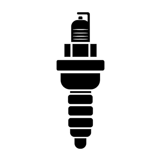 Plantilla de diseño de vector de logotipo de icono de bujía