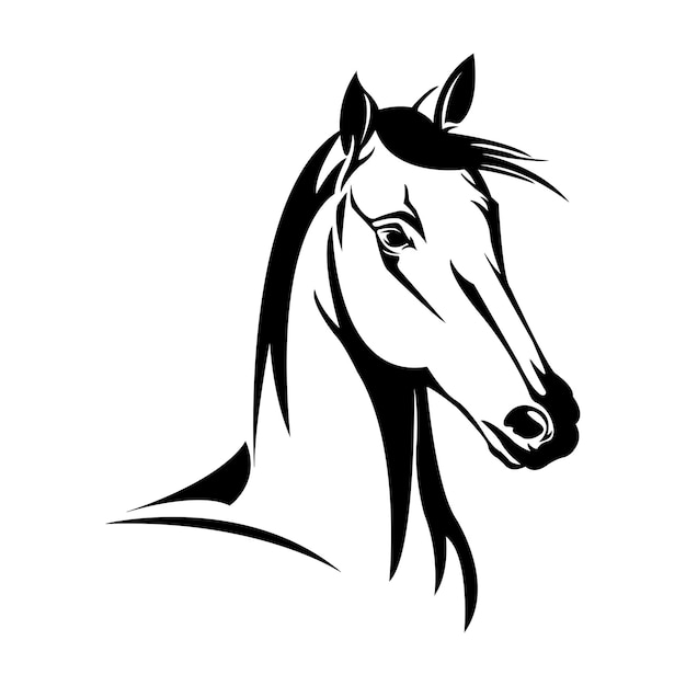 Plantilla de diseño de vector de logotipo de icono de caballo