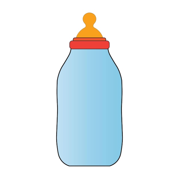 Plantilla de diseño de vector de logotipo de icono de chupete de bebé