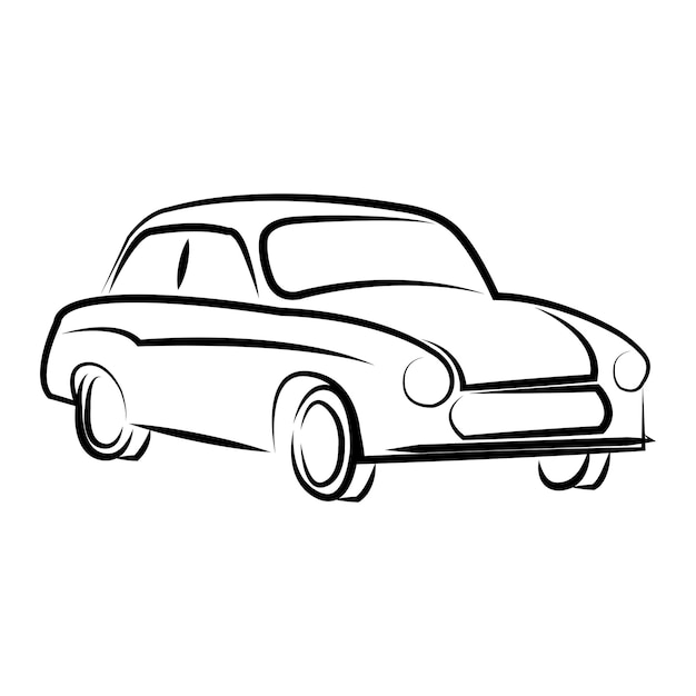 Plantilla de diseño de vector de logotipo de icono de coche