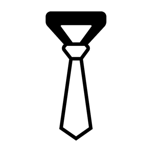Una plantilla de diseño de vector de logotipo de icono de corbata