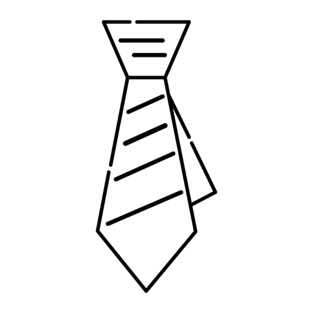 Una plantilla de diseño de vector de logotipo de icono de corbata