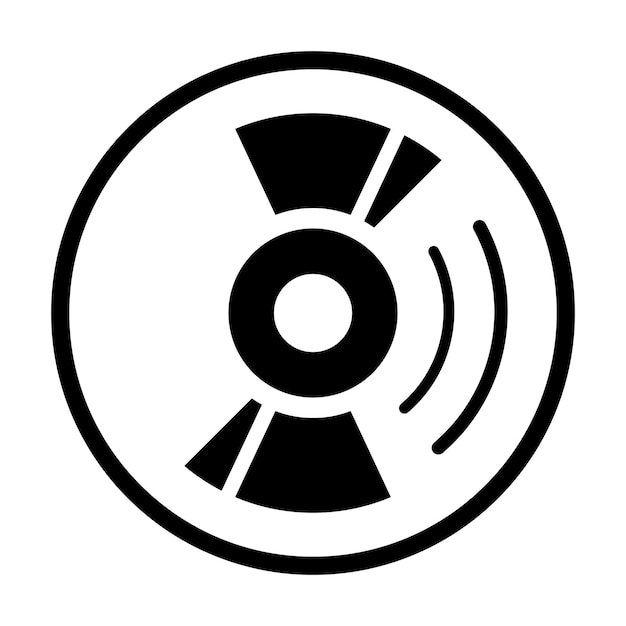 Plantilla de diseño de vector de logotipo de icono de disco