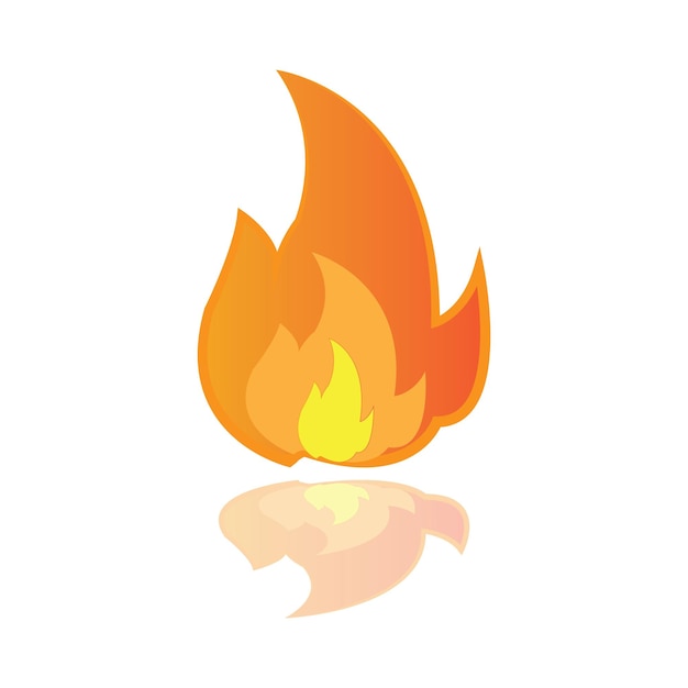 Plantilla de diseño de vector de logotipo de icono de fuego